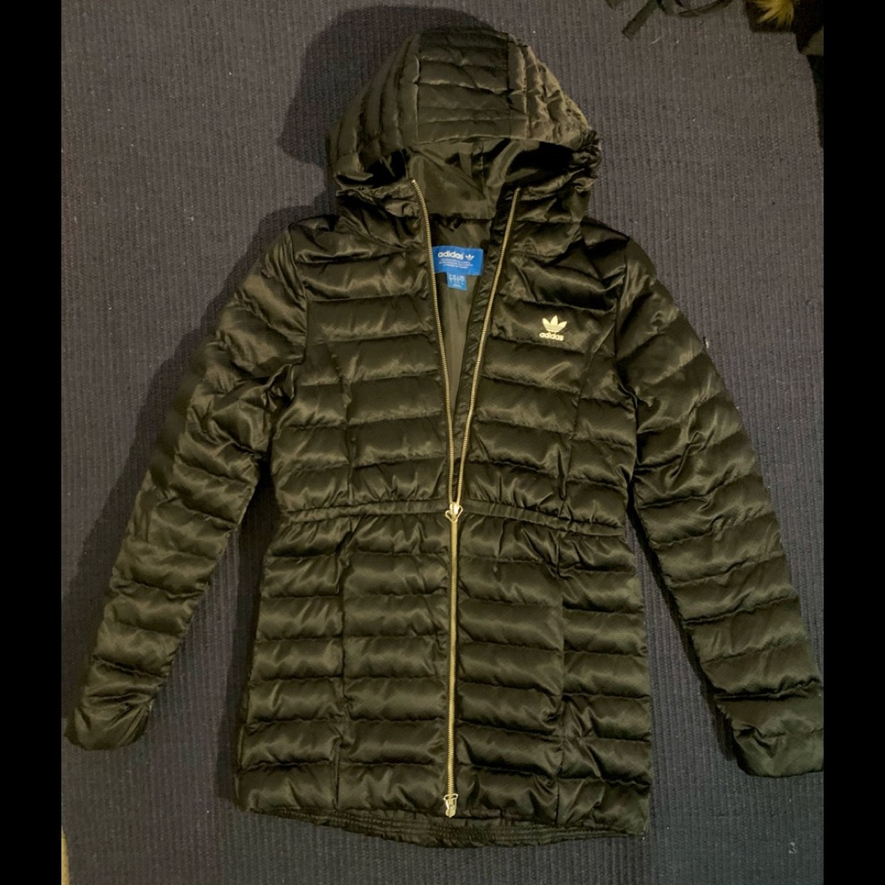 Adidas hoodie puffer jacket
